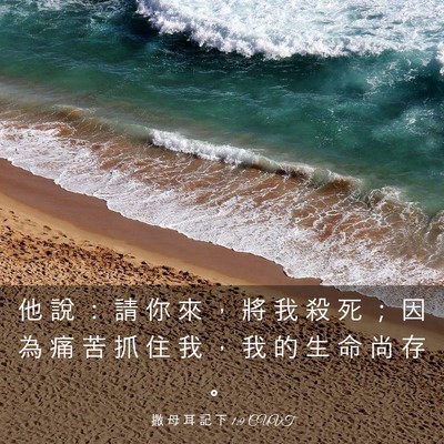 Picture 03 - 撒 母 耳 記 下 1:9 CUVT - 他 說 ： 請 你 來 ， 將 我 殺 死 ； - Bible Verse Picture