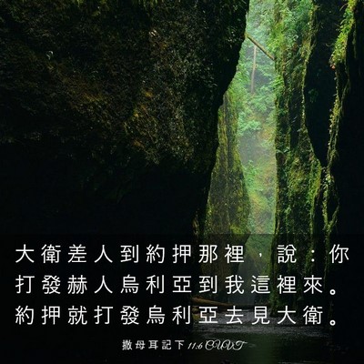 Picture 03 - 撒 母 耳 記 下 11:6 CUVT - 大 衛 差 人 到 約 押 那 裡 ， 說 ： - Bible Verse Picture