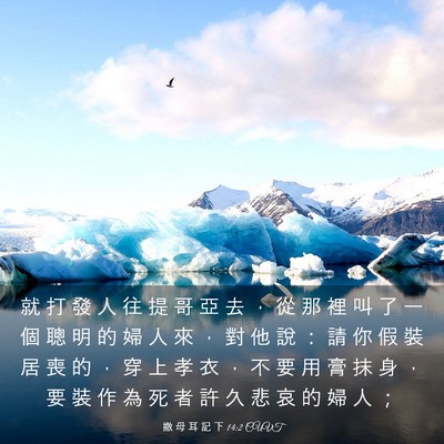 Picture 03 - 撒 母 耳 記 下 14:2 CUVT - 就 打 發 人 往 提 哥 亞 去 ， 從 那 - Bible Verse Picture