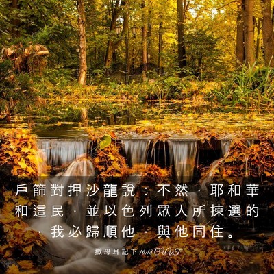 Picture 03 - 撒 母 耳 記 下 16:18 CUVT - 戶 篩 對 押 沙 龍 說 ： 不 然 ， 耶 - Bible Verse Picture
