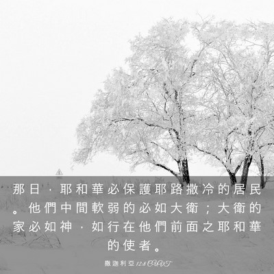 Picture 03 - 撒 迦 利 亞 12:8 CUVT - 那 日 ， 耶 和 華 必 保 護 耶 路 撒 - Bible Verse Picture