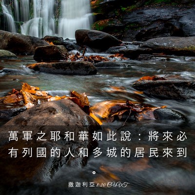 Picture 03 - 撒 迦 利 亞 8:20 CUVT - 萬 軍 之 耶 和 華 如 此 說 ： 將 來 - Bible Verse Picture