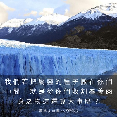 Picture 03 - 歌 林 多 前 書 9:11 CUVT - 我 們 若 把 屬 靈 的 種 子 撒 在 你 - Bible Verse Picture