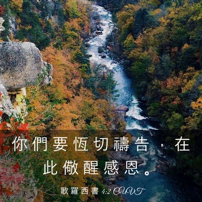 Picture 03 - 歌 羅 西 書 4:2 CUVT - 你 們 要 恆 切 禱 告 ， 在 此 儆 醒 - Bible Verse Picture
