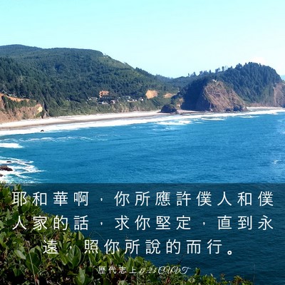 Picture 03 - 歷 代 志 上 17:23 CUVT - 耶 和 華 啊 ， 你 所 應 許 僕 人 和 - Bible Verse Picture