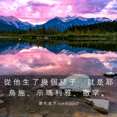Picture 03 - 歷 代 志 下 11:19 CUVT - 從 他 生 了 幾 個 兒 子 ， 就 是 耶 - Bible Verse Picture