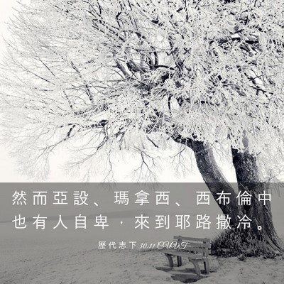 Picture 03 - 歷 代 志 下 30:11 CUVT - 然 而 亞 設 、 瑪 拿 西 、 西 布 倫 - Bible Verse Picture