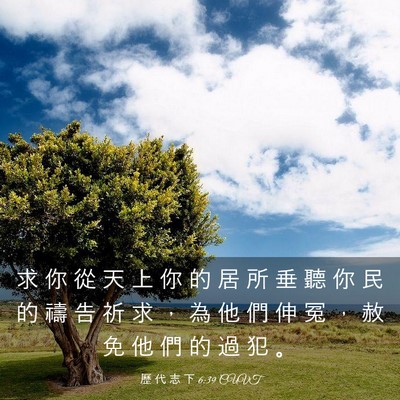 Picture 03 - 歷 代 志 下 6:39 CUVT - 求 你 從 天 上 你 的 居 所 垂 聽 你 - Bible Verse Picture
