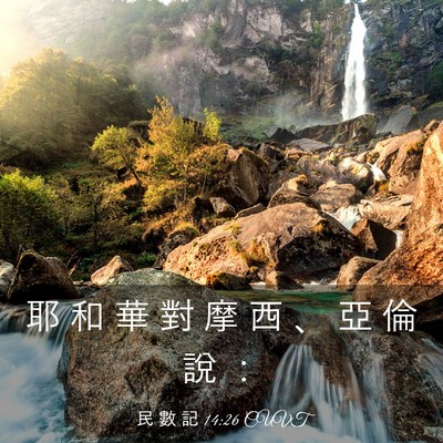 Picture 03 - 民 數 記 14:26 CUVT - 耶 和 華 對 摩 西 、 亞 倫 說 - Bible Verse Picture