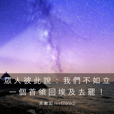 Picture 03 - 民 數 記 14:4 CUVT - 眾 人 彼 此 說 ： 我 們 不 如 立 一 - Bible Verse Picture