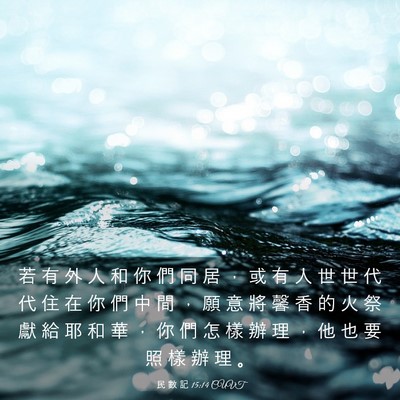 Picture 03 - 民 數 記 15:14 CUVT - 若 有 外 人 和 你 們 同 居 ， 或 有 - Bible Verse Picture