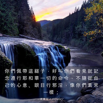 Picture 03 - 民 數 記 15:39 CUVT - 你 們 佩 帶 這 繸 子 ， 好 叫 你 們 - Bible Verse Picture