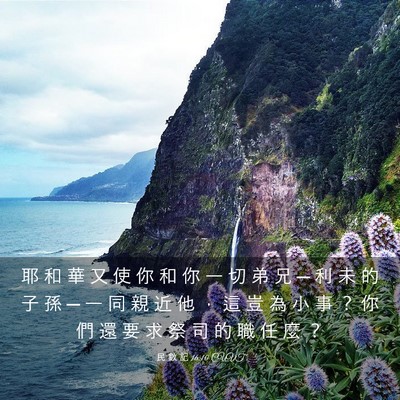 Picture 03 - 民 數 記 16:10 CUVT - 耶 和 華 又 使 你 和 你 一 切 弟 兄 - Bible Verse Picture
