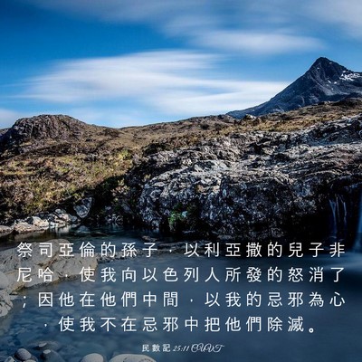 Picture 03 - 民 數 記 25:11 CUVT - 祭 司 亞 倫 的 孫 子 ， 以 利 亞 撒 - Bible Verse Picture
