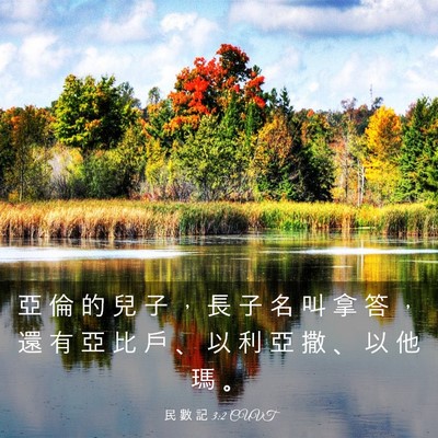 Picture 03 - 民 數 記 3:2 CUVT - 亞 倫 的 兒 子 ， 長 子 名 叫 拿 答 - Bible Verse Picture