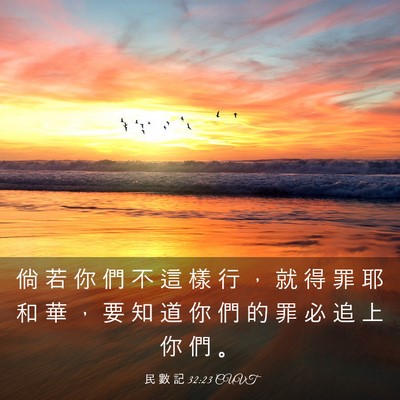 Picture 03 - 民 數 記 32:23 CUVT - 倘 若 你 們 不 這 樣 行 ， 就 得 罪 - Bible Verse Picture