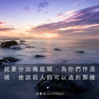 Picture 03 - 民 數 記 35:11 CUVT - 就 要 分 出 幾 座 城 ， 為 你 們 作 - Bible Verse Picture