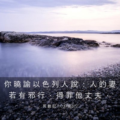 Picture 03 - 民 數 記 5:12 CUVT - 你 曉 諭 以 色 列 人 說 ： 人 的 妻 - Bible Verse Picture
