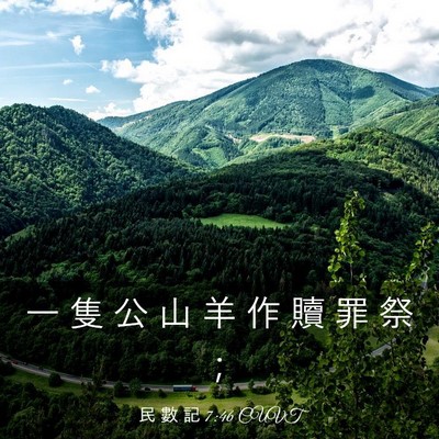 Picture 03 - 民 數 記 7:46 CUVT - 一 隻 公 山 羊 作 贖 罪 祭 - Bible Verse Picture