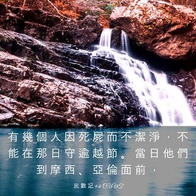 Picture 03 - 民 數 記 9:6 CUVT - 有 幾 個 人 因 死 屍 而 不 潔 淨 ， - Bible Verse Picture
