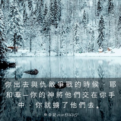 Picture 03 - 申 命 記 21:10 CUVT - 你 出 去 與 仇 敵 爭 戰 的 時 候 ， - Bible Verse Picture