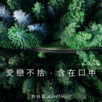 Picture 03 - 約 伯 記 20:13 CUVT - 愛 戀 不 捨 ， 含 在 口 中 - Bible Verse Picture