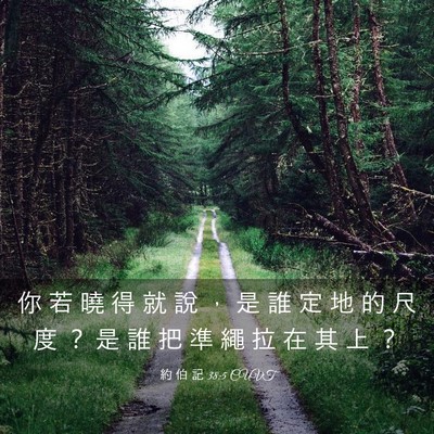 Picture 03 - 約 伯 記 38:5 CUVT - 你 若 曉 得 就 說 ， 是 誰 定 地 的 - Bible Verse Picture