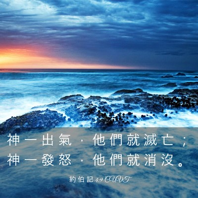 Picture 03 - 約 伯 記 4:9 CUVT - 神 一 出 氣 ， 他 們 就 滅 亡 ； 神 - Bible Verse Picture