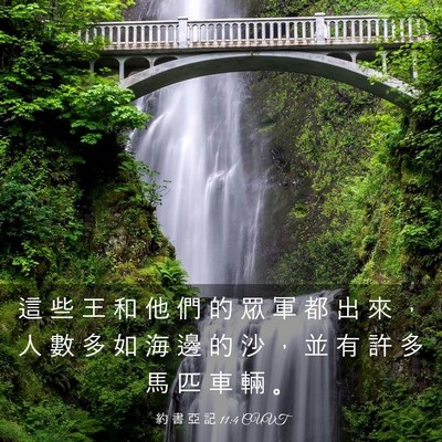 Picture 03 - 約 書 亞 記 11:4 CUVT - 這 些 王 和 他 們 的 眾 軍 都 出 來 - Bible Verse Picture