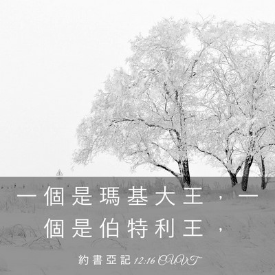 Picture 03 - 約 書 亞 記 12:16 CUVT - 一 個 是 瑪 基 大 王 ， 一 個 是 伯 - Bible Verse Picture