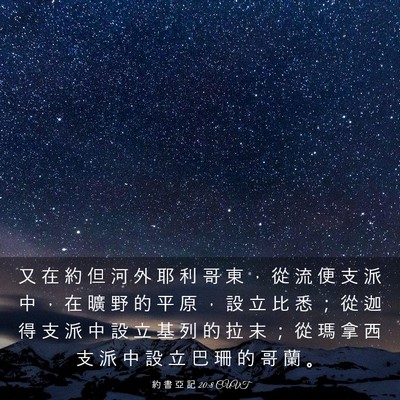 Picture 03 - 約 書 亞 記 20:8 CUVT - 又 在 約 但 河 外 耶 利 哥 東 ， 從 - Bible Verse Picture