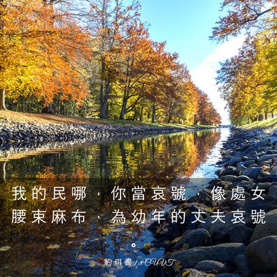 Picture 03 - 約 珥 書 1:8 CUVT - 我 的 民 哪 ， 你 當 哀 號 ， 像 處 - Bible Verse Picture