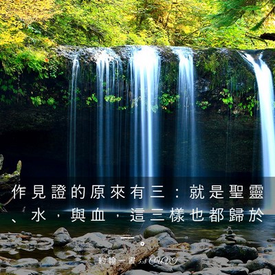 Picture 03 - 約 翰 一 書 5:8 CUVT - 作 見 證 的 原 來 有 三 ： 就 是 聖 - Bible Verse Picture