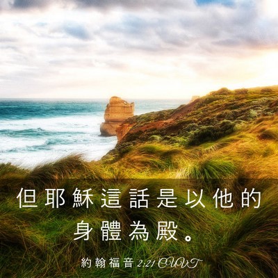 Picture 03 - 約 翰 福 音 2:21 CUVT - 但 耶 穌 這 話 是 以 他 的 身 體 為 - Bible Verse Picture