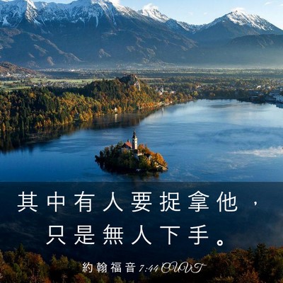 Picture 03 - 約 翰 福 音 7:44 CUVT - 其 中 有 人 要 捉 拿 他 ， 只 是 無 - Bible Verse Picture