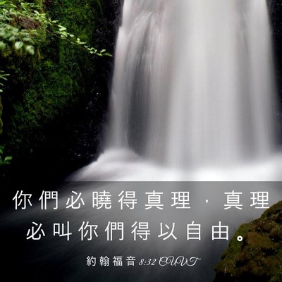 Picture 03 - 約 翰 福 音 8:32 CUVT - 你 們 必 曉 得 真 理 ， 真 理 必 叫 - Bible Verse Picture