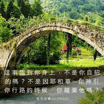 Picture 03 - 耶 利 米 書 2:17 CUVT - 這 事 臨 到 你 身 上 ， 不 是 你 自 - Bible Verse Picture
