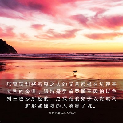 Picture 03 - 耶 利 米 書 41:9 CUVT - 以 實 瑪 利 將 所 殺 之 人 的 屍 首 - Bible Verse Picture
