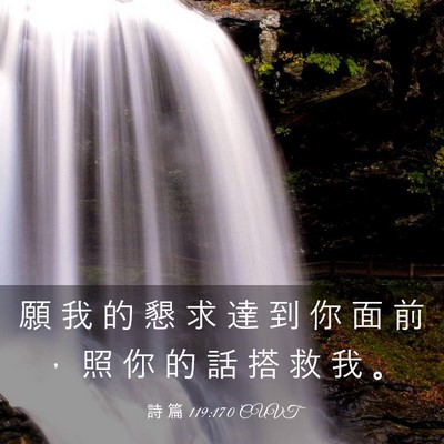 Picture 03 - 詩 篇 119:170 CUVT - 願 我 的 懇 求 達 到 你 面 前 ， 照 - Bible Verse Picture