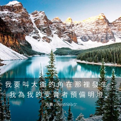 Picture 03 - 詩 篇 132:17 CUVT - 我 要 叫 大 衛 的 角 在 那 裡 發 生 - Bible Verse Picture