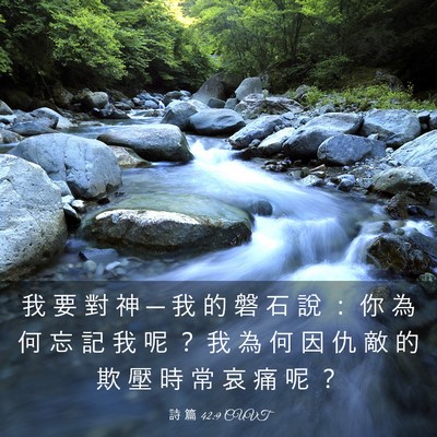Picture 03 - 詩 篇 42:9 CUVT - 我 要 對 神 ─ 我 的 磐 石 說 ： 你 - Bible Verse Picture