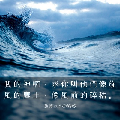 Picture 03 - 詩 篇 83:13 CUVT - 我 的 神 啊 ， 求 你 叫 他 們 像 旋 - Bible Verse Picture