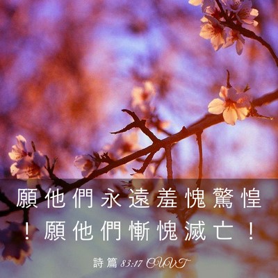 Picture 03 - 詩 篇 83:17 CUVT - 願 他 們 永 遠 羞 愧 驚 惶 ！ 願 他 - Bible Verse Picture