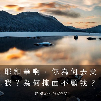 Picture 03 - 詩 篇 88:14 CUVT - 耶 和 華 啊 ， 你 為 何 丟 棄 我 ？ - Bible Verse Picture