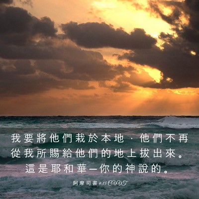 Picture 03 - 阿 摩 司 書 9:15 CUVT - 我 要 將 他 們 栽 於 本 地 ， 他 們 - Bible Verse Picture