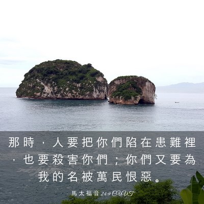 Picture 03 - 馬 太 福 音 24:9 CUVT - 那 時 ， 人 要 把 你 們 陷 在 患 難 - Bible Verse Picture