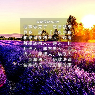 Picture 04 - 以 斯 拉 記 9:1 CUVT - 這 事 做 完 了 ， 眾 首 領 來 見 我 - Bible Verse Picture