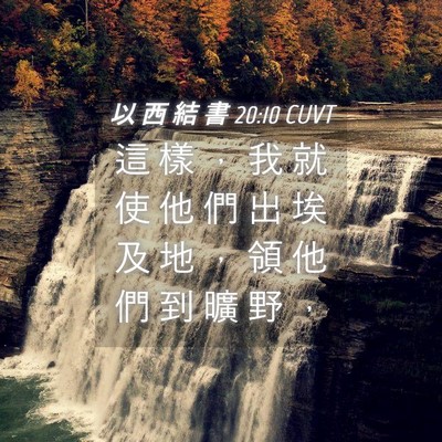 Picture 04 - 以 西 結 書 20:10 CUVT - 這 樣 ， 我 就 使 他 們 出 埃 及 地 - Bible Verse Picture