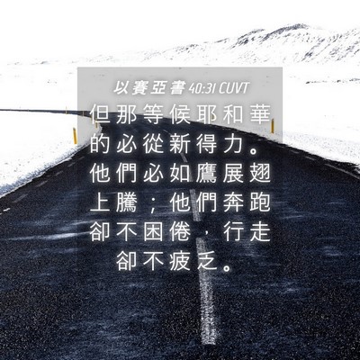 Picture 04 - 以 賽 亞 書 40:31 CUVT - 但 那 等 候 耶 和 華 的 必 從 新 得 - Bible Verse Picture