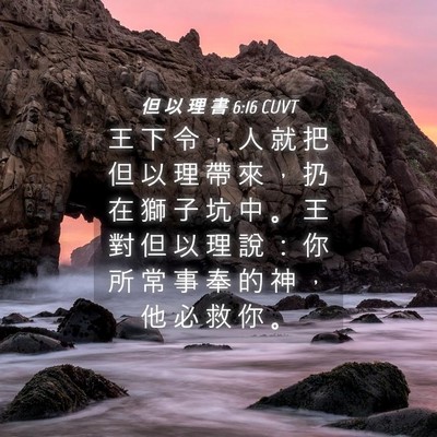 Picture 04 - 但 以 理 書 6:16 CUVT - 王 下 令 ， 人 就 把 但 以 理 帶 來 - Bible Verse Picture